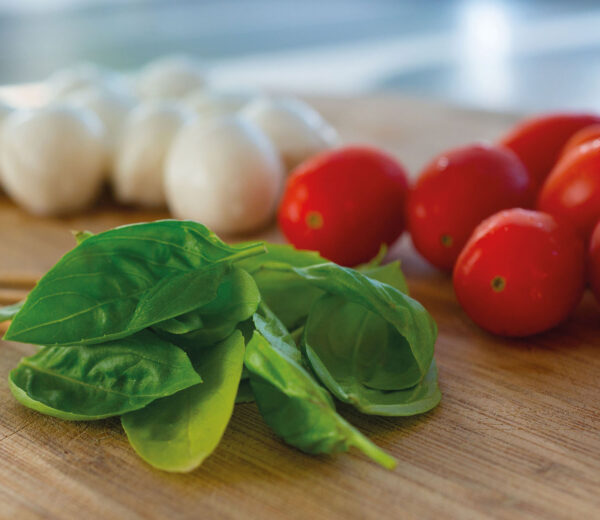 Szklana płyta ochronna na kuchenkę - mozzarella,warzywa