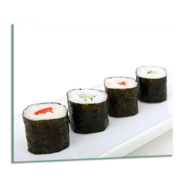 Szklana płyta ochronna na kuchenkę - sushi - obrazek 2