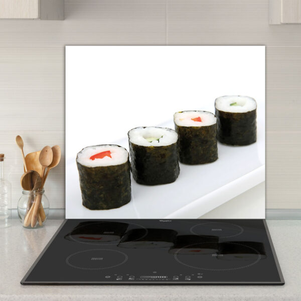 Szklana płyta ochronna na kuchenkę - sushi - obrazek 3