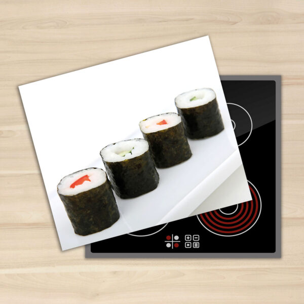 Szklana płyta ochronna na kuchenkę - sushi - obrazek 4
