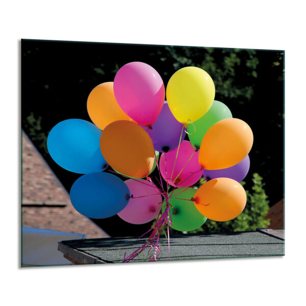 Szklana płyta ochronna na kuchenkę - balony - obrazek 2