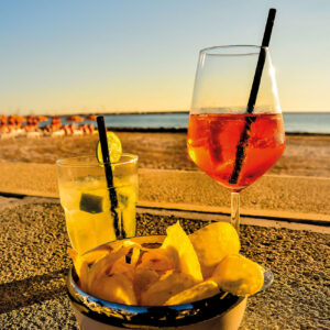 Szklana płyta ochronna na kuchenkę - plaża,drink