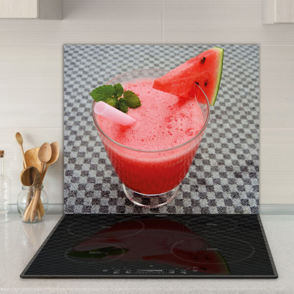 Szklana płyta ochronna na kuchenkę - owocowy drink - obrazek 3