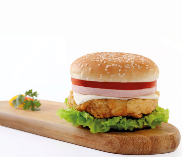 Szklana płyta ochronna na kuchenkę - hamburger