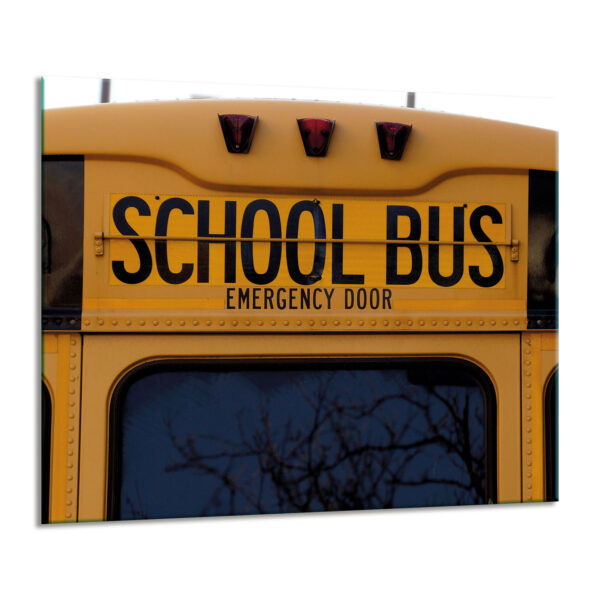 Szklana płyta ochronna na kuchenkę - autobus szkolny - obrazek 2