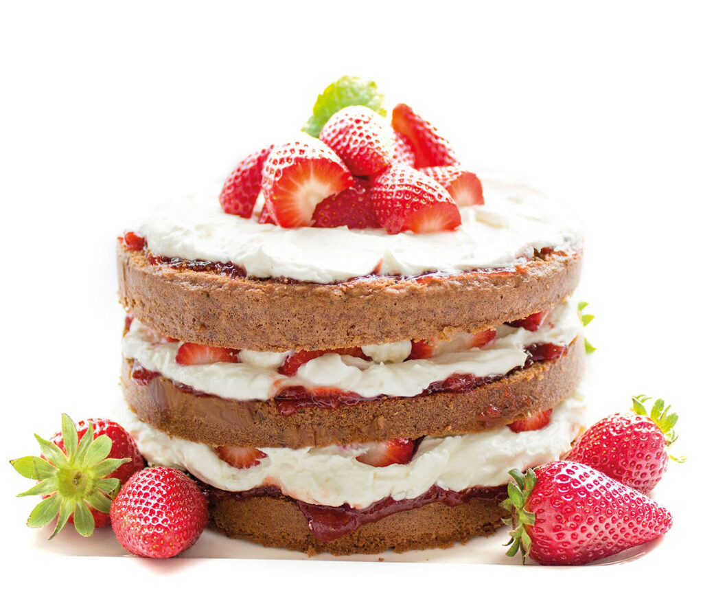 Szklana płyta ochronna na kuchenkę - deser,tort