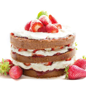 Szklana płyta ochronna na kuchenkę - deser,tort