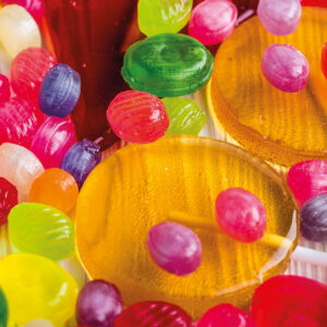 Szklana płyta ochronna na kuchenkę - cukierki