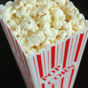 Szklana płyta ochronna na kuchenkę - popcorn