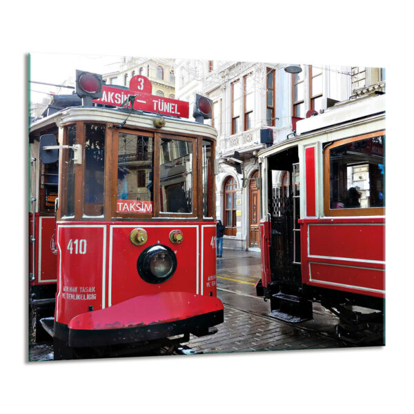 Szklana płyta ochronna na kuchenkę - tramwaje - obrazek 2