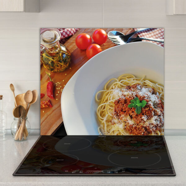 Szklana płyta ochronna na kuchenkę - spaghetti - obrazek 3