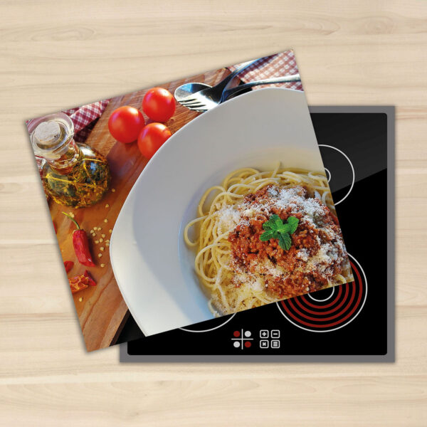 Szklana płyta ochronna na kuchenkę - spaghetti - obrazek 4