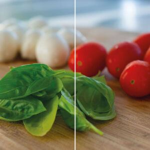 Szklana płyta ochronna na kuchenkę - mozzarella,warzywa