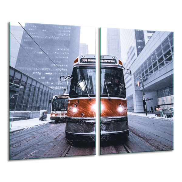 Szklana płyta ochronna na kuchenkę - tramwaj - obrazek 2