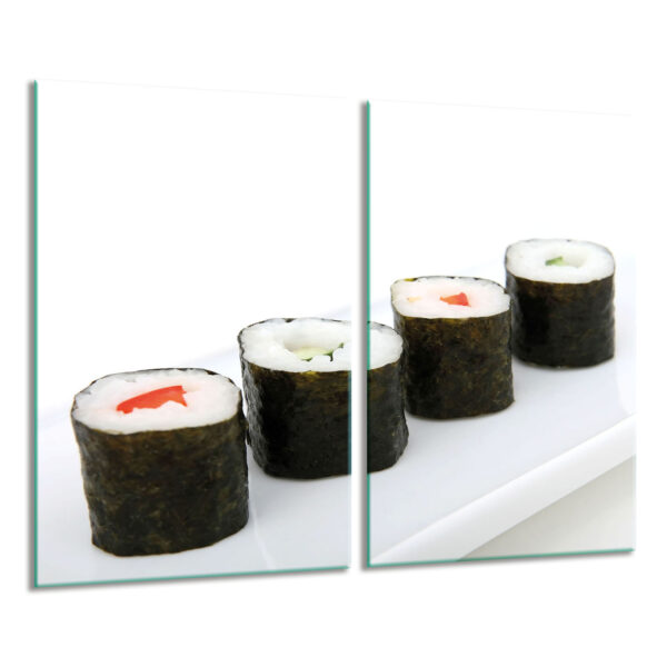 Szklana płyta ochronna na kuchenkę - sushi - obrazek 2