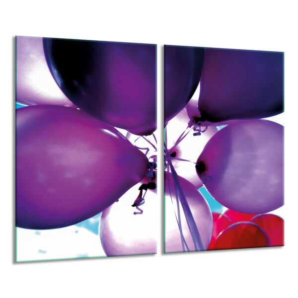 Szklana płyta ochronna na kuchenkę - balony - obrazek 2