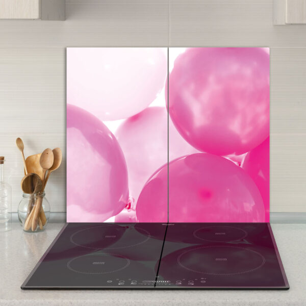 Szklana płyta ochronna na kuchenkę - balony - obrazek 3