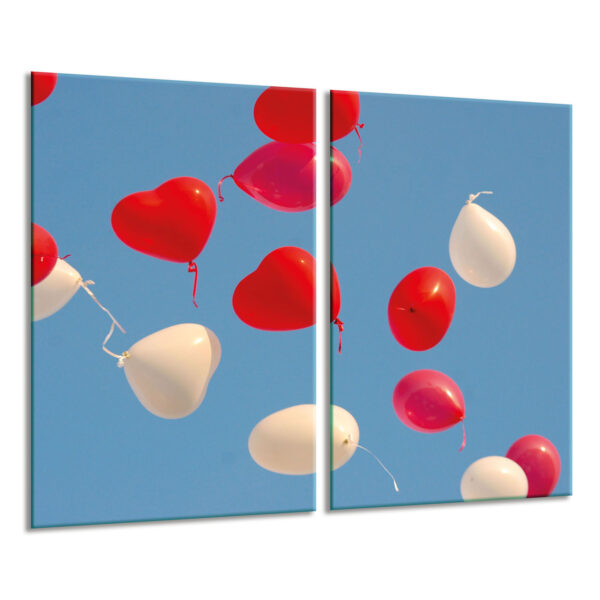 Szklana płyta ochronna na kuchenkę - balony - obrazek 2