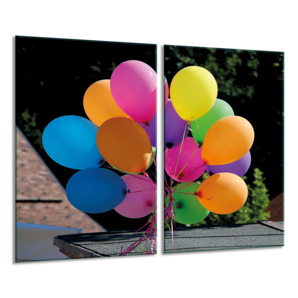 Szklana płyta ochronna na kuchenkę - balony - obrazek 2