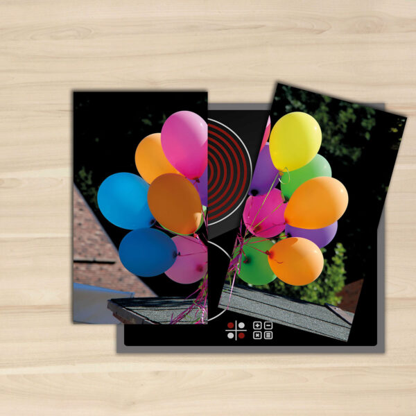 Szklana płyta ochronna na kuchenkę - balony - obrazek 4