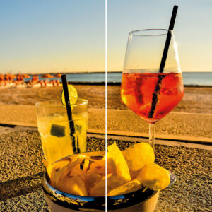 Szklana płyta ochronna na kuchenkę - plaża,drink