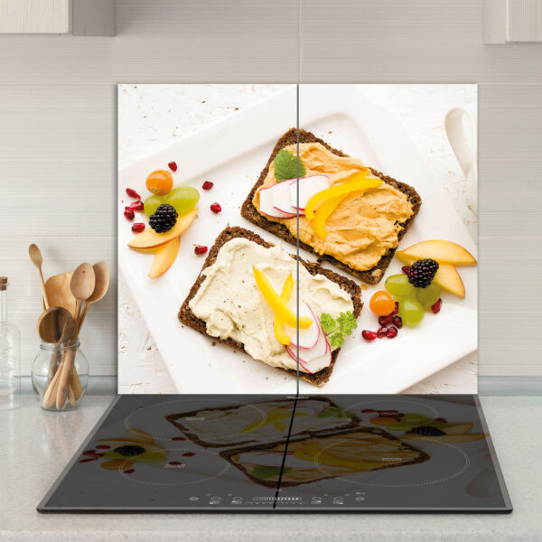 Szklana płyta ochronna na kuchenkę - kanapki - obrazek 3