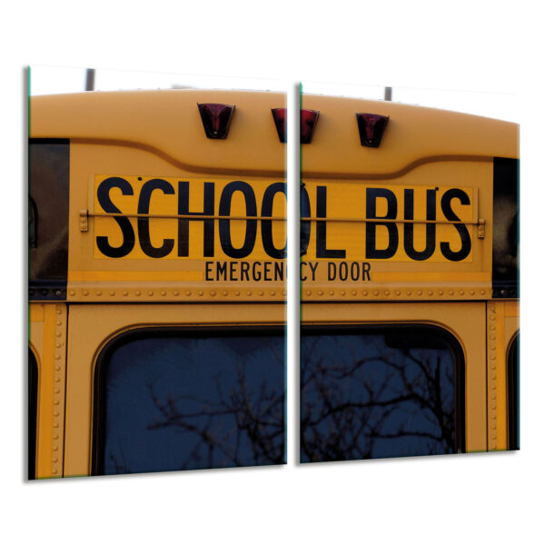 Szklana płyta ochronna na kuchenkę - autobus szkolny - obrazek 2