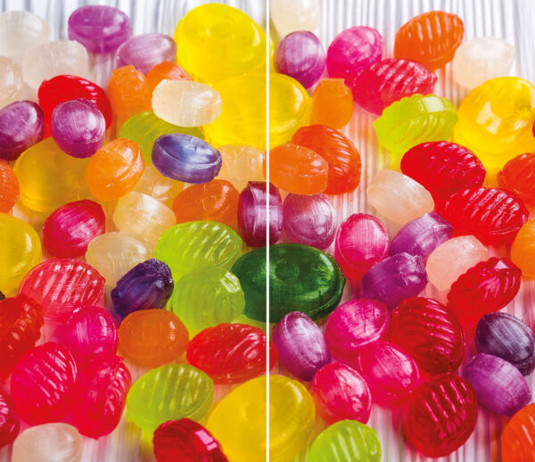 Szklana płyta ochronna na kuchenkę - cukierki