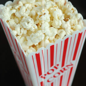 Szklana płyta ochronna na kuchenkę - popcorn