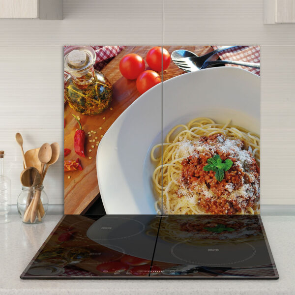 Szklana płyta ochronna na kuchenkę - spaghetti - obrazek 3