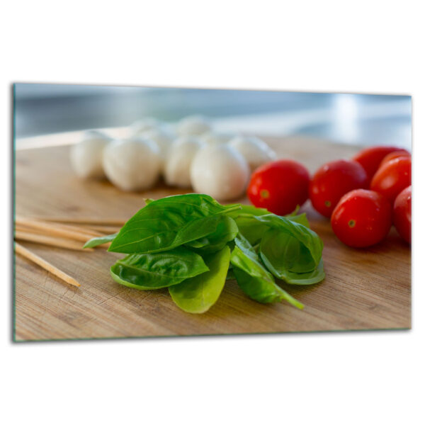 Szklana płyta ochronna na kuchenkę - mozzarella,warzywa - obrazek 2