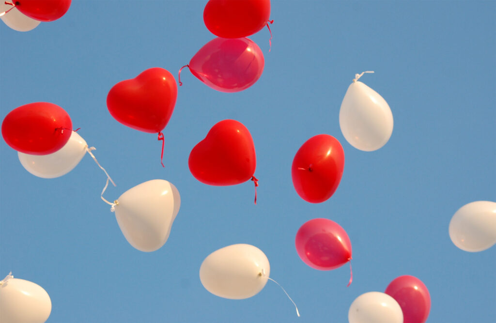 Szklana płyta ochronna na kuchenkę - balony