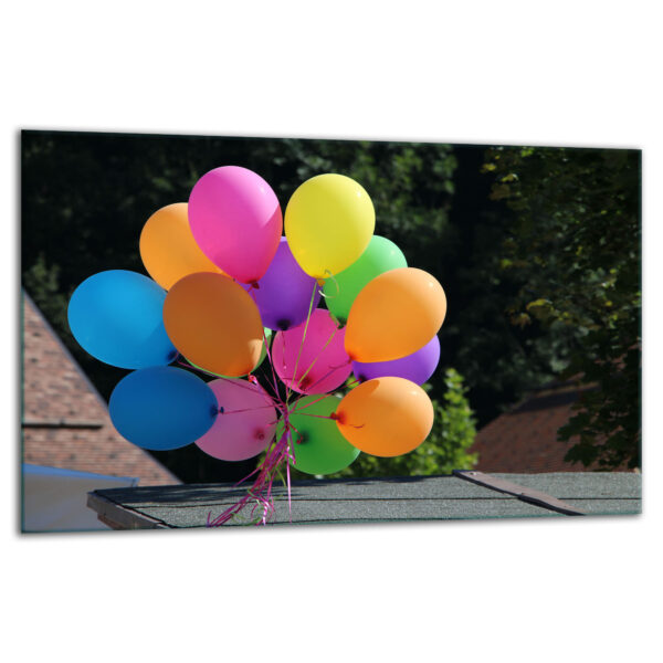 Szklana płyta ochronna na kuchenkę - balony - obrazek 2