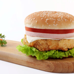 Szklana płyta ochronna na kuchenkę - hamburger