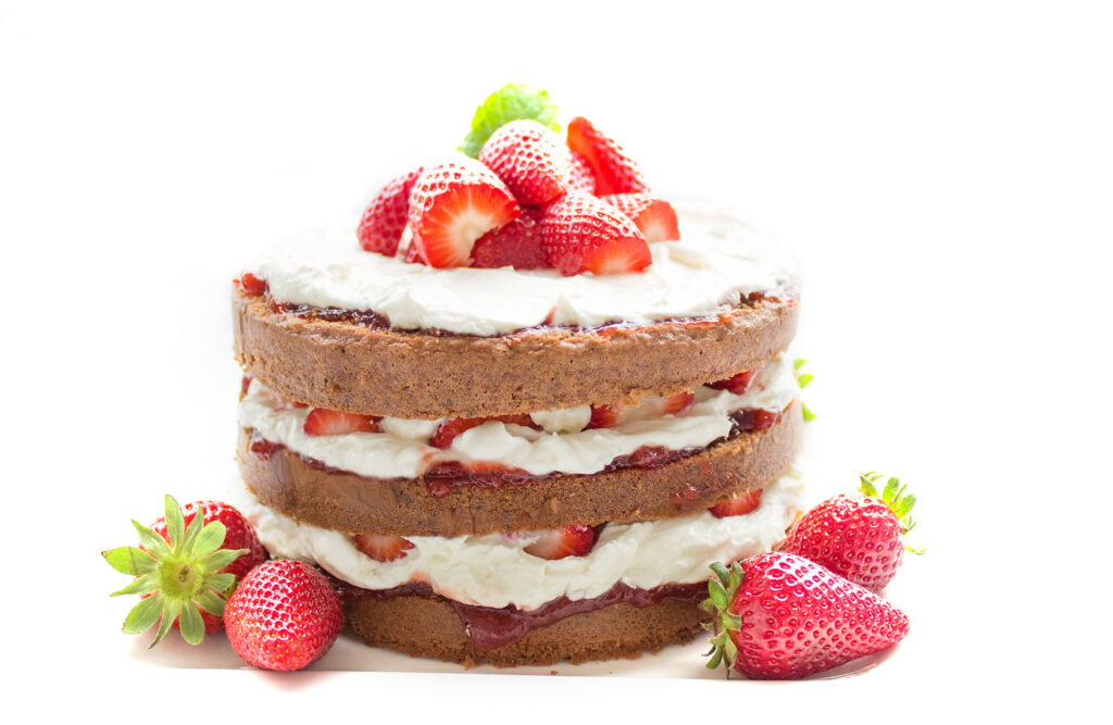 Szklana płyta ochronna na kuchenkę - deser,tort