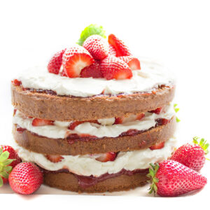 Szklana płyta ochronna na kuchenkę - deser,tort