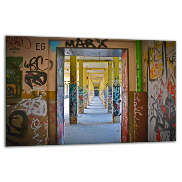 Szklana płyta ochronna na kuchenkę - budynek,graffiti - obrazek 2