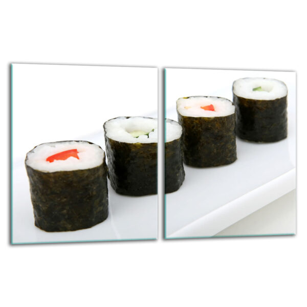 Szklana płyta ochronna na kuchenkę - sushi - obrazek 2