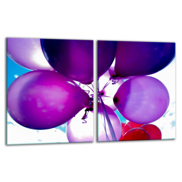 Szklana płyta ochronna na kuchenkę - balony - obrazek 2