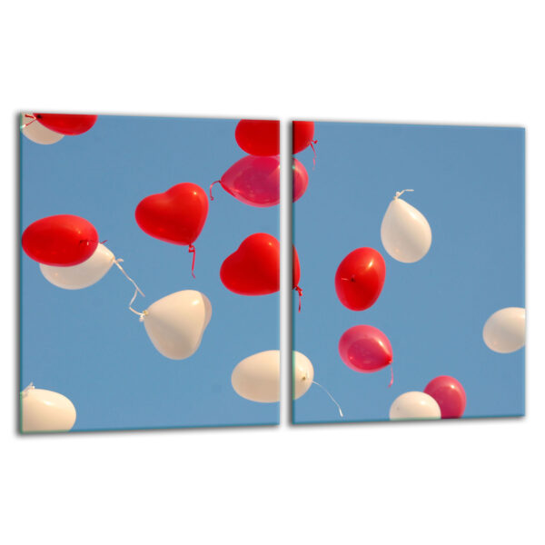 Szklana płyta ochronna na kuchenkę - balony - obrazek 2