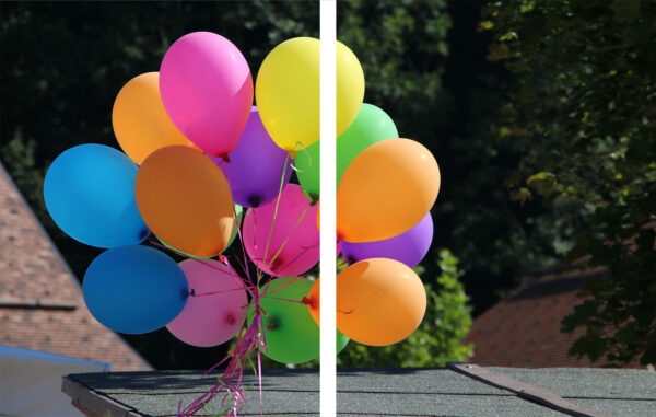 Szklana płyta ochronna na kuchenkę - balony