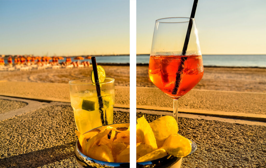 Szklana płyta ochronna na kuchenkę - plaża,drink