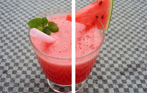Szklana płyta ochronna na kuchenkę - owocowy drink