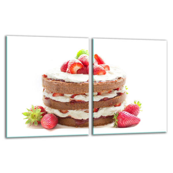 Szklana płyta ochronna na kuchenkę - deser,tort - obrazek 2