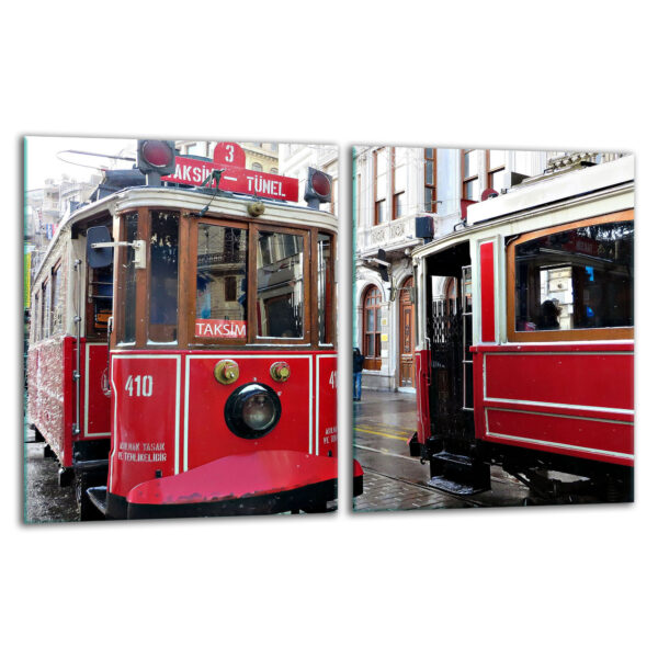 Szklana płyta ochronna na kuchenkę - tramwaje - obrazek 2