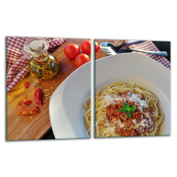 Szklana płyta ochronna na kuchenkę - spaghetti - obrazek 2