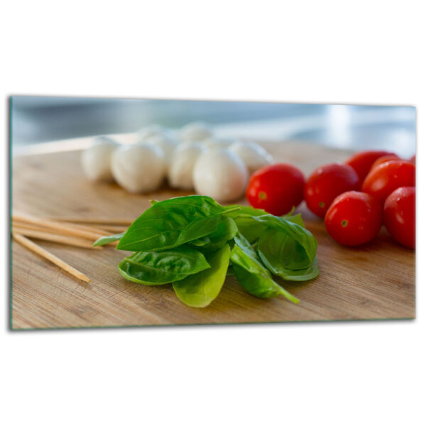 Szklana płyta ochronna na kuchenkę - mozzarella,warzywa - obrazek 2
