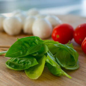 Szklana płyta ochronna na kuchenkę - mozzarella,warzywa