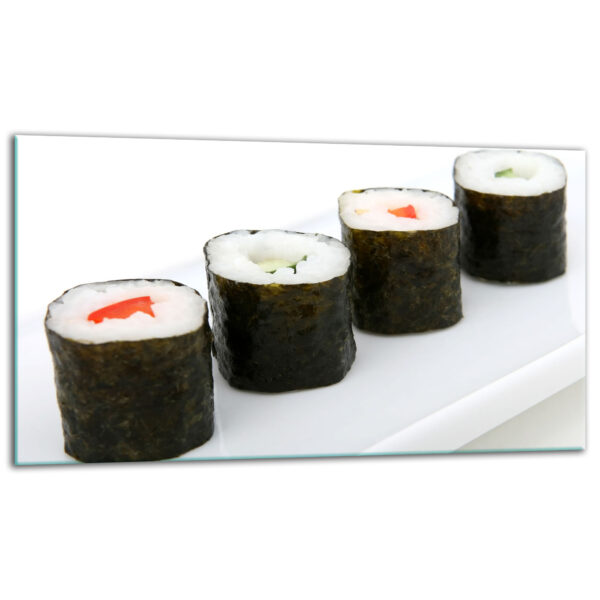 Szklana płyta ochronna na kuchenkę - sushi - obrazek 2