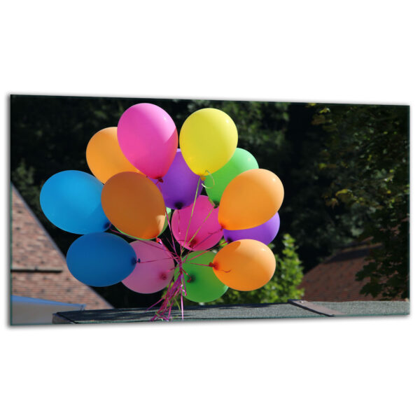 Szklana płyta ochronna na kuchenkę - balony - obrazek 2